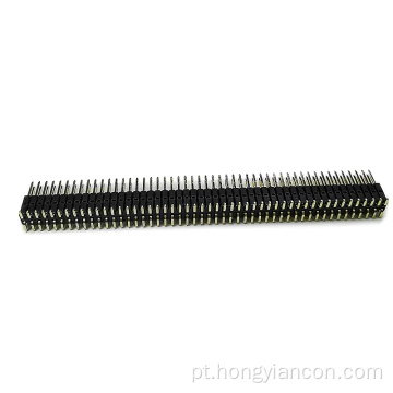 2,54 mm Linha dupla plástico duplo Smt 80pin 100pin Cabeçalho de pino 2*40p